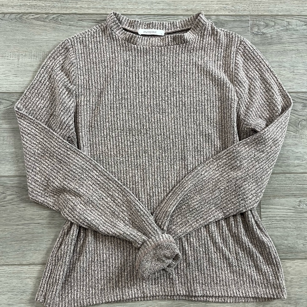 Antistar Textured Ribbed Sweater - Size S